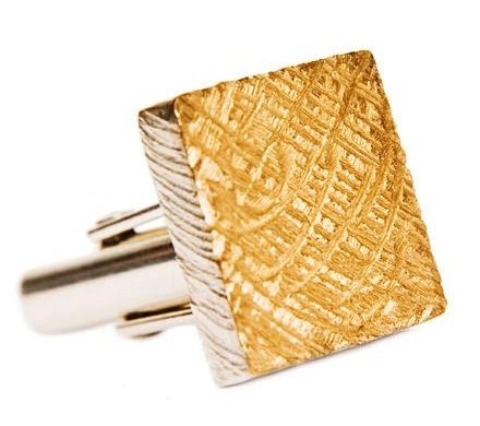 Gold&Silver Square Vintage Cuff