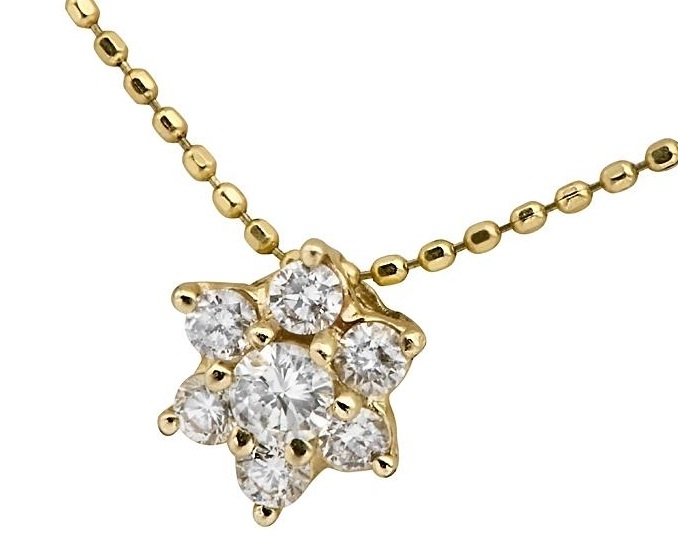 Vintage diamond gold necklace