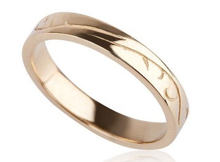 Vintage Wedding Ring Side View