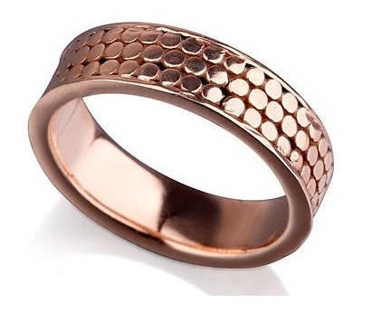 Vintage Gold Wedding Ring side view