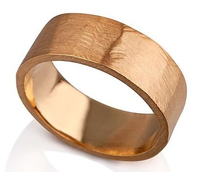 Vintage Gold Wedding Ring side view