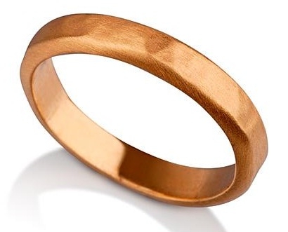 Vintage Gold Wedding Ring side view