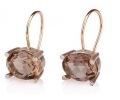 Vintage Silver and Gold Earrings with Gemstones Sidet View Vintage Silver and Gold Earrings with Gemstones Sidet View