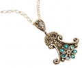Silver Vintage Style Necklace with Opals Silver Vintage Style Necklace with Opals