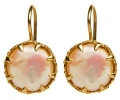 Mother of the Pearl Earrings - front view Mother of the Pearl Earrings - front view