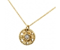 Gold necklace with vintage diamond pendant Gold necklace with vintage diamond pendant