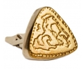 Gold&Silver Triangular Shaped Vintage Cuff Gold&Silver Triangular Shaped Vintage Cuff