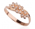 Art Nouveau Style Gold and Diamond Ring Side View Art Nouveau Style Gold and Diamond Ring Side View