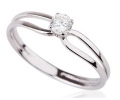 14k White Gold and Diamond Ring Side View 14k White Gold and Diamond Ring Side View