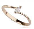 Vintage Style 14k Gold Ring with Diamond Side View Vintage Style 14k Gold Ring with Diamond Side View