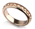 Classic Gold Vintage in Style Wedding Ring Side View Classic Gold Vintage in Style Wedding Ring Side View