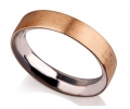 Gold and Silver Vintage Style Wedding Ring Side View Gold and Silver Vintage Style Wedding Ring Side View