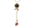 Onyx and Pearl Vintage Style Necklace Onyx and Pearl Vintage Style Necklace