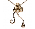 Silver Pearl Necklace in the Vintage Style Silver Pearl Necklace in the Vintage Style