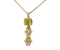Gold Vintage Peridot Necklace Gold Vintage Peridot Necklace