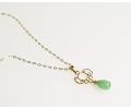 Gold Vintage Style Aventurine Necklace Gold Vintage Style Aventurine Necklace