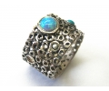 Silver Vintage Style Opal Ring