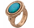 Gold Vintage Ring with Opal Gemstone