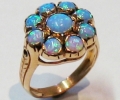 Vintage Style Gold Ring with Opals