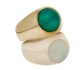 Gold and Silver Vintage Amazonite Ring Gold and Silver Vintage Amazonite Ring