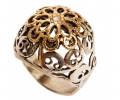 Gold and Silver Vintage Style Ring side view Gold and Silver Vintage Style Ring side view