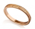 Handcrafted Yellow Gold Wedding Band - side view Handcrafted Yellow Gold Wedding Band - side view