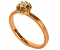Rose Gold Diamond Vintage Ring side view Rose Gold Diamond Vintage Ring side view