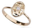 14k Gold Vintage Style Ring Side View 14k Gold Vintage Style Ring Side View