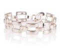 Antique Style Silver Bracelet Front View Antique Style Silver Bracelet Front View