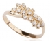 Art Nouveau Style Gold and Diamond Ring Side View Art Nouveau Style Gold and Diamond Ring Side View