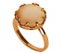 Rose Gold Vintage Ring with Mother of Pearl side view Rose Gold Vintage Ring with Mother of Pearl side view