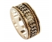 Gold and Silver Vintage Style Ring side view Gold and Silver Vintage Style Ring side view
