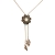 Silver Pearl Vintage Necklace with Opal Gemstone