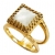 14k Vintage Gold Ring with Mother of Pearl