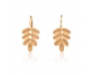 Vintage Design 24k Gold Earrings Front View