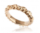 Vintgae Style Gold Ring with Carving Side View