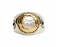 Gold & Silver Vintage Pearl Ring front view