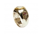 Gold & Silver Vintage Pearl Ring vertical view