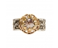 Gold & Silver Vintage style Ring Front View