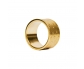 14K Gold Vintage Style ring wide band - vertical view