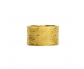14K Gold Vintage Style ring wide band - front view