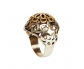 Gold and Silver Vintage Style Ring vertical view