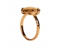 Rose Gold Vintage Ring with Mother of Pearl vertical view