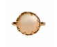 Rose Gold Vintage Ring with Mother of Pearl front view