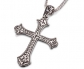 Vintage Silver Cross Necklace front view