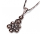 Silver Vintage Style Necklace front view