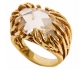 14k Vintage Ring with Zircon Gemstone side view