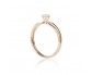 14k Gold and Diamond Ring Vertical View