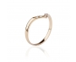 Gold and Diamond Vintage Style Ring Vertical View