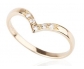 Gold and Diamond Vintage Style Ring Side View